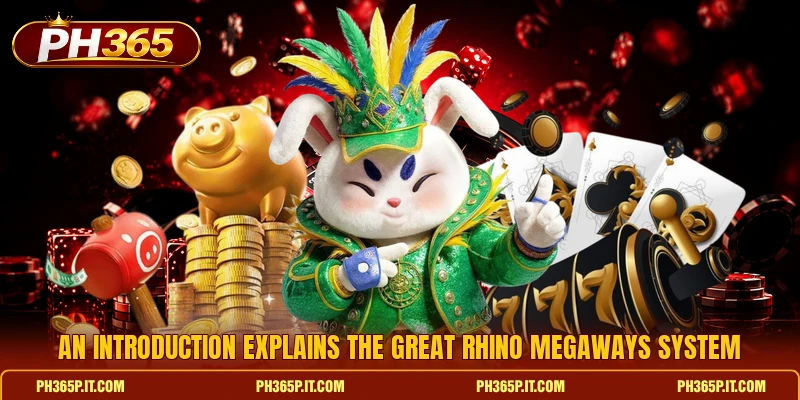 An introduction explains the Great Rhino Megaways system An introduction explains the Great Rhino Megaways system