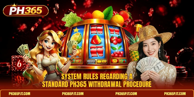 System rules regarding a standard Ph365 withdrawal procedure System rules regarding a standard Ph365 withdrawal procedure