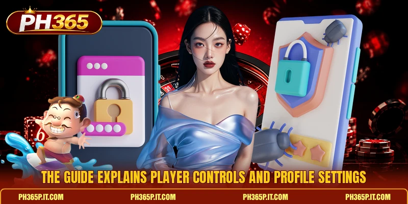 The guide explains player controls and profile settings