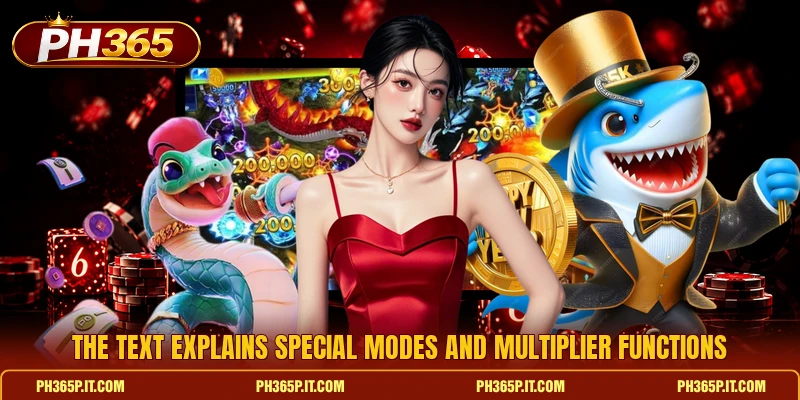 The text explains special modes and multiplier functions The text explains special modes and multiplier functions