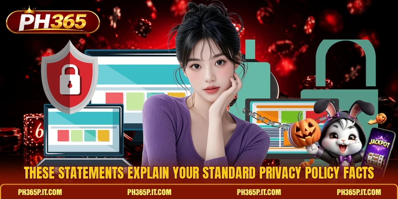 These statements explain your standard privacy policy facts