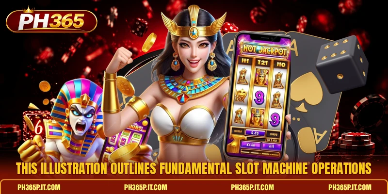 This illustration outlines fundamental slot machine operations This illustration outlines fundamental slot machine operations